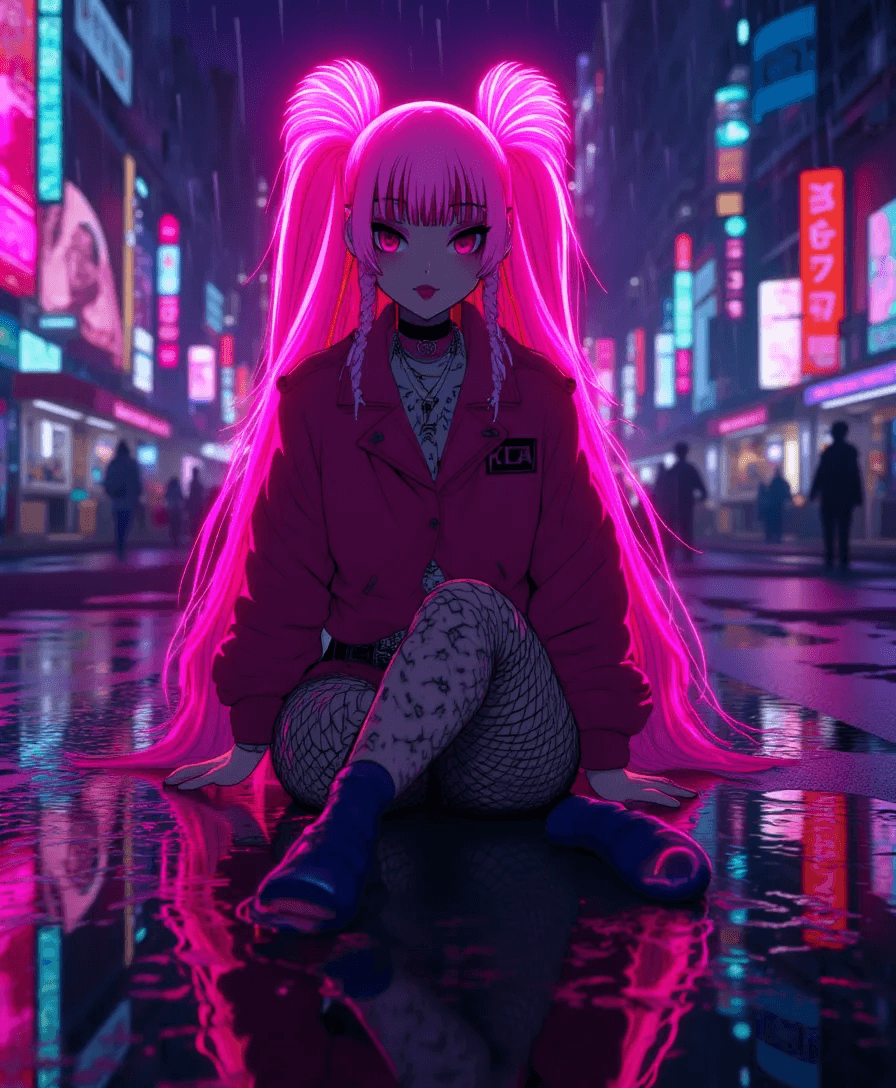 Sharp Azoka neon portrait